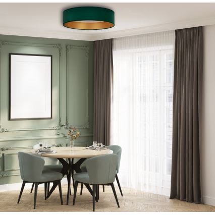 Brilagi - Светодиодный потолочный светильник диаметр 40 см VELVET LED/24W/230V 3000/4000/6400K зеленый/золотой