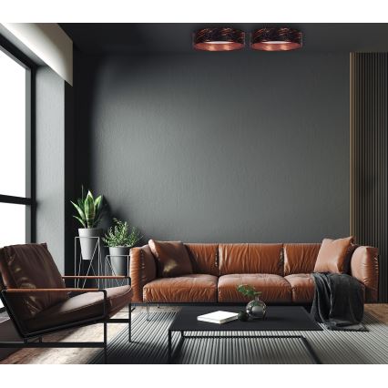 Brilagi - Светодиодный потолочный светильник VELVET STAR LED/24W/230V диаметр 40 см 3000K/4000K/6400K черный/медный