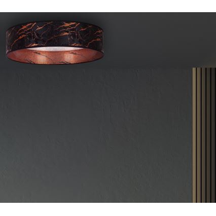 Brilagi - Светодиодный потолочный светильник VELVET STAR LED/24W/230V диаметр 40 см 3000K/4000K/6400K черный/медный