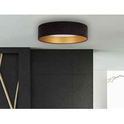 Brilagi - Светодиодный потолочный светильник VELVET STAR LED/24W/230V диаметр 40 см 3000K/4000K/6400K черный/золотистый