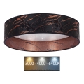 Brilagi - Светодиодный потолочный светильник VELVET STAR LED/36W/230V диаметр 55 см 3000K/4000K/6400K черный/медный