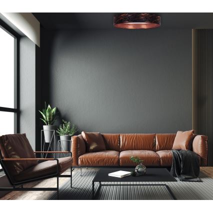 Brilagi - Светодиодный потолочный светильник VELVET STAR LED/36W/230V диаметр 55 см 3000K/4000K/6400K черный/медный