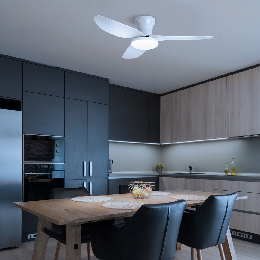 Brilagi - Светодиодный потолочный вентилятор с регулированием яркости LED/30W/230V 3000-6500K белый + дистанционное управление