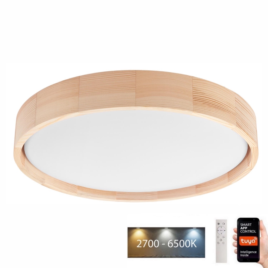 Brilagi - Светодиодный регулируемый потолочный светильник MANAROLA SMART LED/24W/230V 2700-6500K диаметр 41 см Wi-Fi + пульт дистанционного управления Tuya