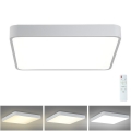 Brilagi - Светодиодный регулируемый потолочный светильник POOL LED/36W/230V 3000-6000K 40x40 см белый + дистанционное управление