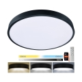 Brilagi - Светодиодный регулируемый потолочный светильник POOL SMART LED/60W/230V 50 см 3000-6000K Wi-Fi Tuya + пульт дистанционного управления черный
