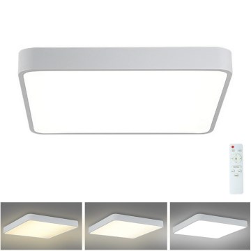 Brilagi - Светодиодный регулируемый потолочный светильник POOL SQUARE LED/36W/230V 3000-6000K 40x40 см белый + дистанционное управление