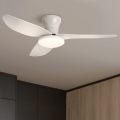 Brilagi - Светодиодный регулируемый потолочный вентилятор LED/30Вт/230В 3000-6500К белый + пульт дистанционного управления