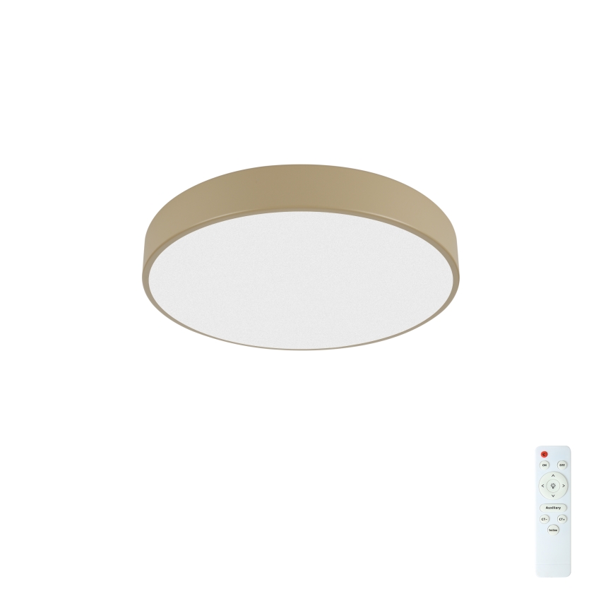 Brilagi - Светодиодное потолочное освещение POOL LED/36W/230V 3000-6000K д. 30 см бежевый + дистанционное управление