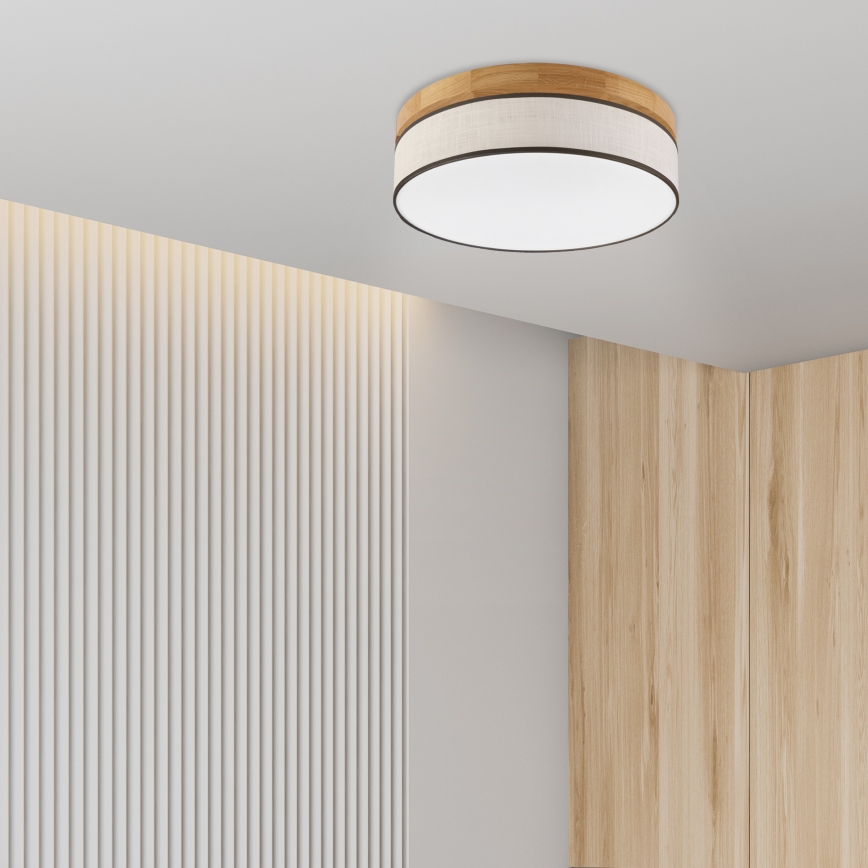 Brilagi - Светодиодный светильник BELLADONNA LED/36W/230V d. 40 см кремовый/дуб