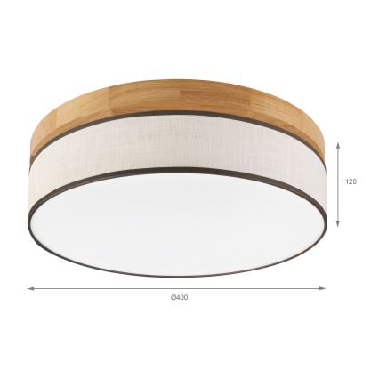 Brilagi - Светодиодный светильник BELLADONNA LED/36W/230V d. 40 см кремовый/дуб