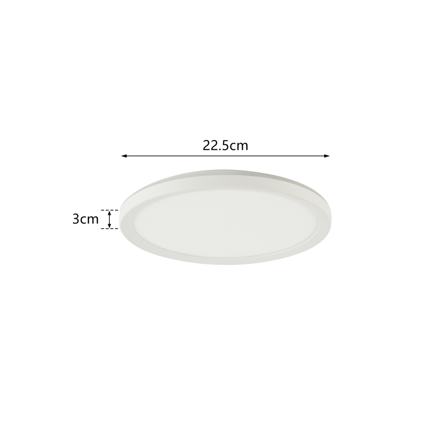 Brilagi - Светодиодный потолочный светильник для ванной комнаты ULTRA SLIM LED/12W/230V диаметр 22,5 см белый IP54