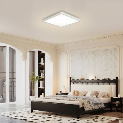Brilagi - Светодиодный потолочный светильник для ванной комнаты ULTRA SLIM LED/18W/230V 30x30 см белый IP54