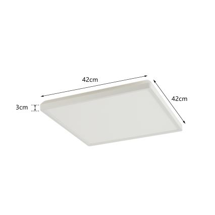 Brilagi - Светодиодный потолочный светильник для ванной комнаты ULTRA SLIM LED/24W/230V 42x42 см белый IP54