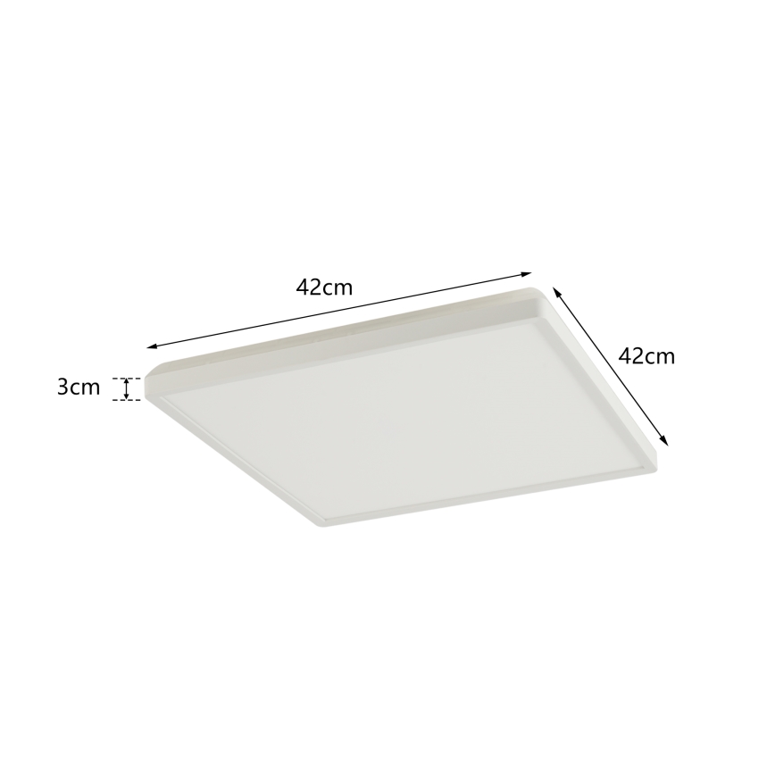 Brilagi - Светодиодный потолочный светильник для ванной комнаты ULTRA SLIM LED/24W/230V 42x42 см белый IP54