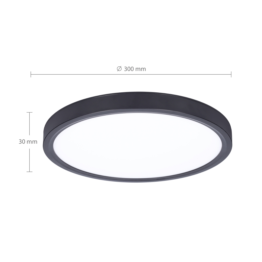Brilagi - Светодиодный потолочный светильник с регулированием яркости ESTELA LED/36W/230V 3000-6500K диаметр 30 см черный + дистанционное управление