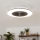 Brilagi - Светодиодный светильник с регулированием яркости и вентилятором AURA LED/38W/230V 3000-6000K черный + дистанционное управление
