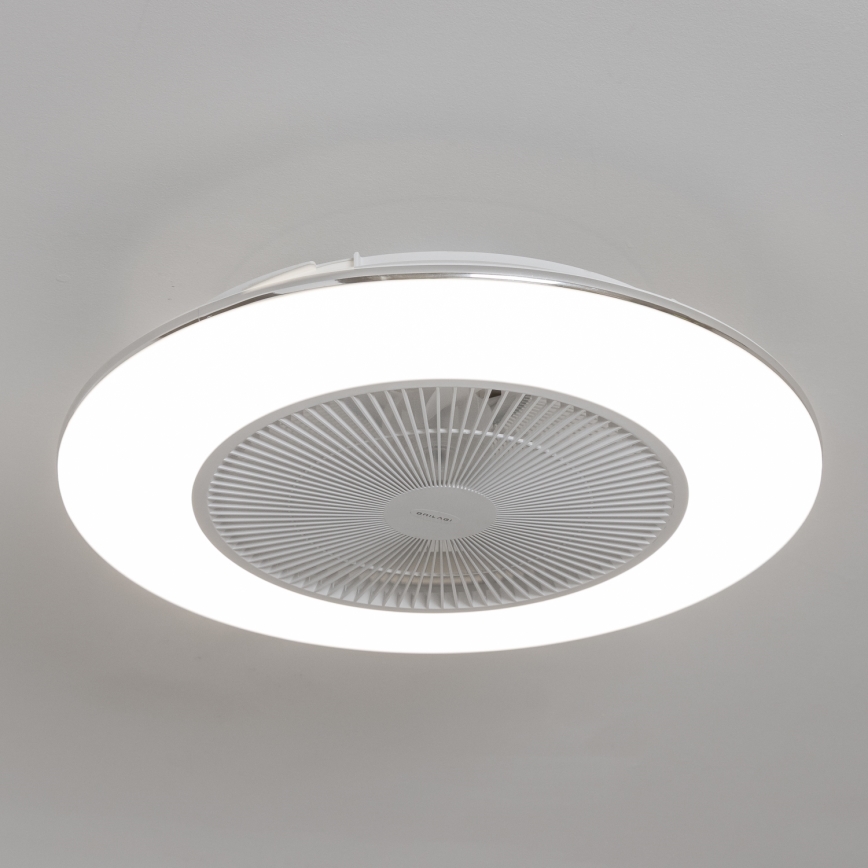 Brilagi - Светодиодный светильник с регулированием яркости и вентилятором AURA LED/38W/230V 3000-6000K белый + дистанционное управление