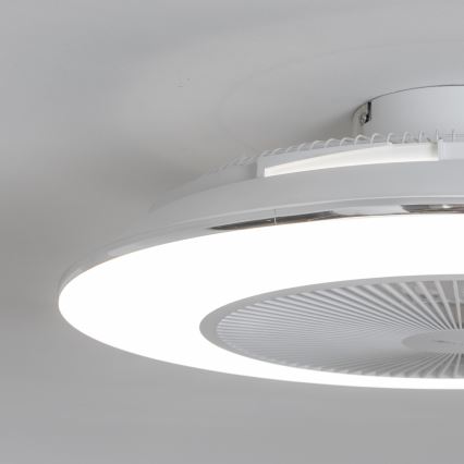 Brilagi - Светодиодный светильник с регулированием яркости и вентилятором AURA LED/38W/230V 3000-6000K белый + дистанционное управление