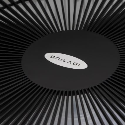 Brilagi - Светодиодный светильник с регулированием яркости и вентилятором AURA LED/38W/230V 3000-6000K черный + дистанционное управление