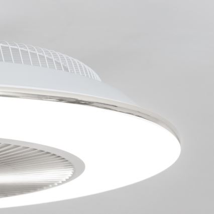 Brilagi - Светодиодный светильник с регулированием яркости и вентилятором AURA LED/38W/230V 3000-6000K серебристый + дистанционное управление