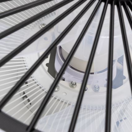 Brilagi - Светодиодный светильник с регулированием яркости и вентилятором RONDA LED/48W/230V 3000-6000K черный + дистанционное управление