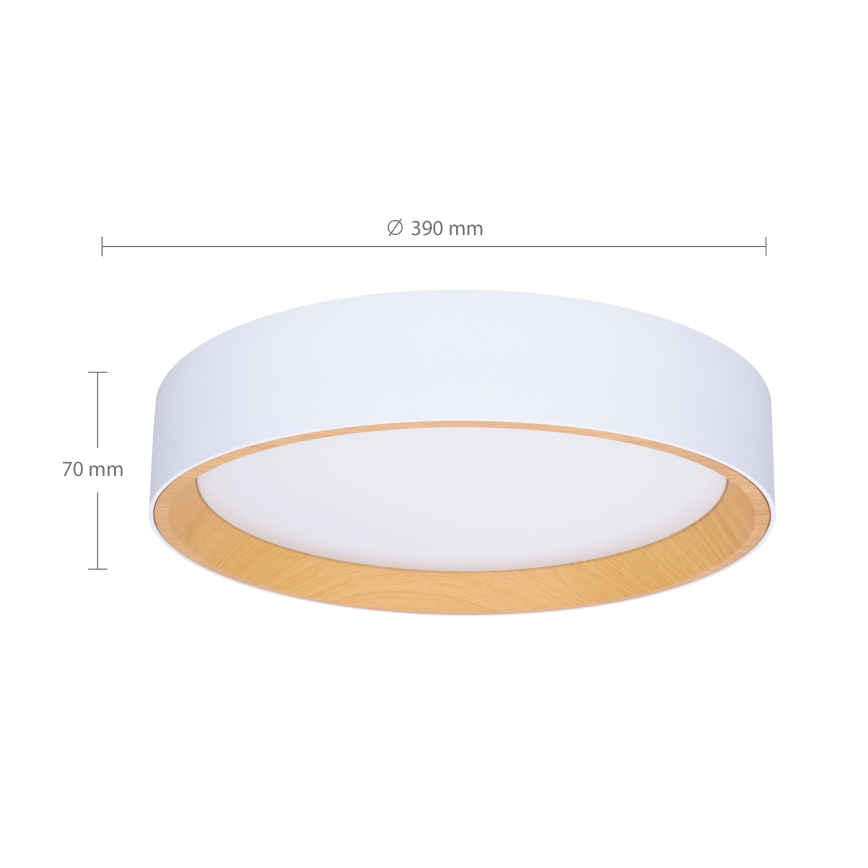 Brilagi - Светодиодный потолочный светильник с регулированием яркости LARIOS LED/48W/230V 3000-6500K диаметр 39 см белый + дистанционное управление