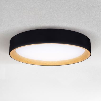 Brilagi - Светодиодный потолочный светильник с регулированием яркости LARIOS LED/60W/230V 3000-6500K диаметр 49 см черный + дистанционное управление