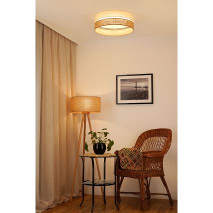 Brilagi - Светодиодный потолочный светильник с регулированием яркости ROYAL YUTE LED/24W/230V диаметр 45 см 3000/4000/6500K бежевый/кремовый  + дистанционное управление