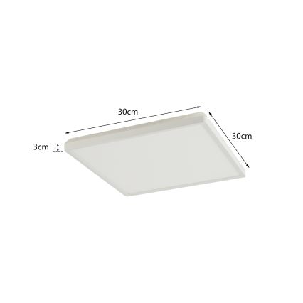 Brilagi - Светодиодный потолочный светильник с регулированием яркости ULTRA SLIM LED/18W/230V 2700-6500K 30x30 см белый + дистанционное управление