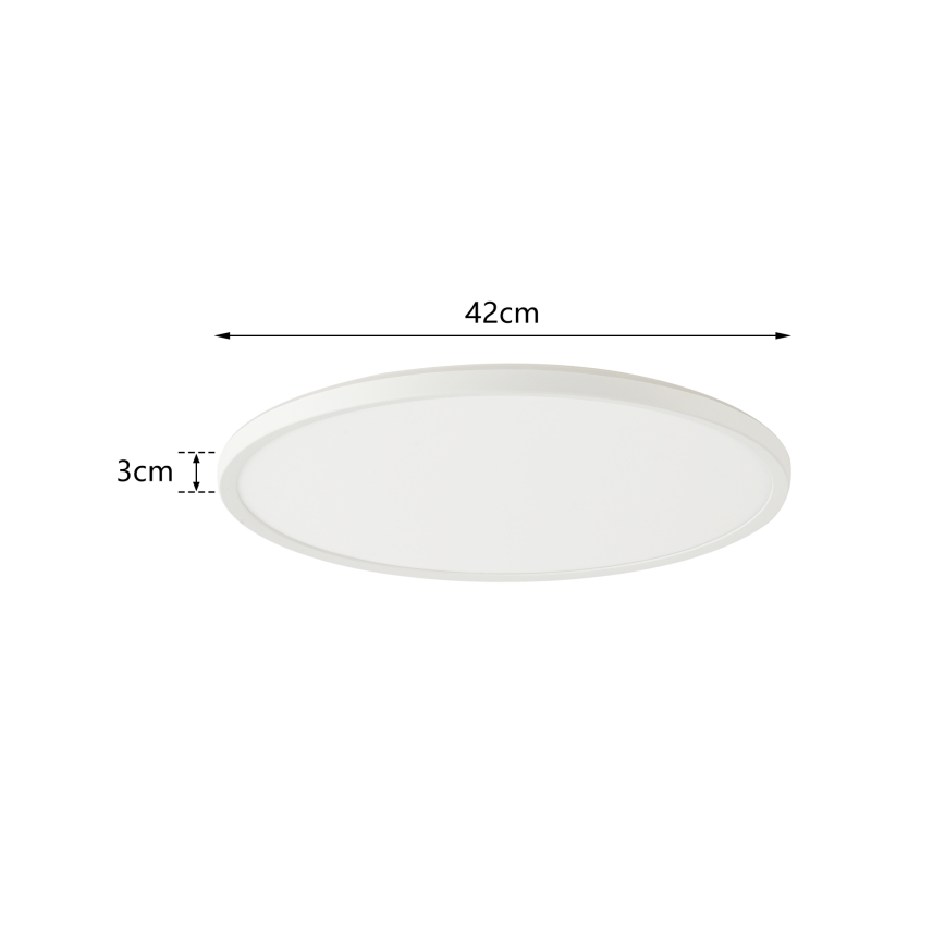 Brilagi - Светодиодный потолочный светильник с регулированием яркости ULTRA SLIM LED/24W/230V 2700-6500K диаметр 42 см белый + дистанционное управление