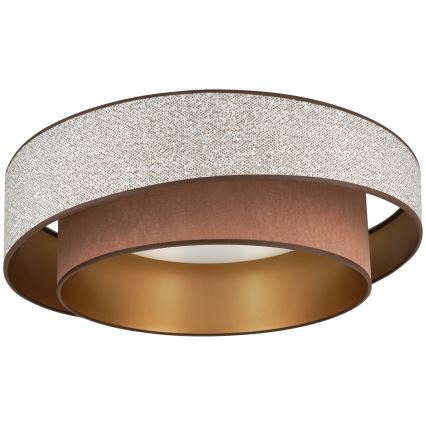 Brilagi - Светодиодный потолочный светильник с регулированием яркости VEGAS SHINE LED/24W/230V диаметр 60 см 3000/4000/6500K коричневый + дистанционное управление