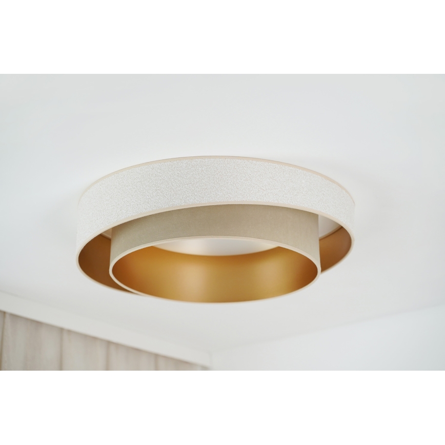 Brilagi - Светодиодный потолочный светильник с регулированием яркости VEGAS SHINE LED/24W/230V диаметр 60 см 3000/4000/6500K кремовый/бежевый + дистанционное управление