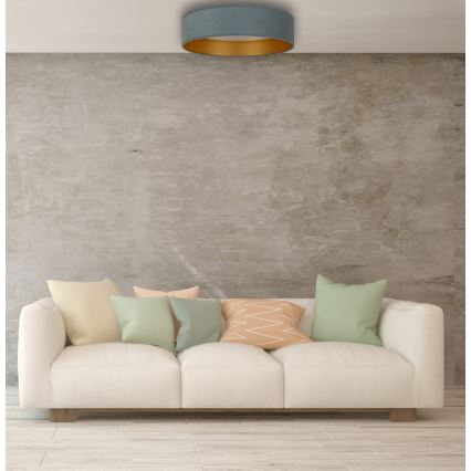 Brilagi - Светодиодный потолочный светильник с регулированием яркости VELVET SMART LED/36W/230V диаметр 55 см 2700-6500K Wi-Fi Tuya мятный/золотой + дистанционное управление