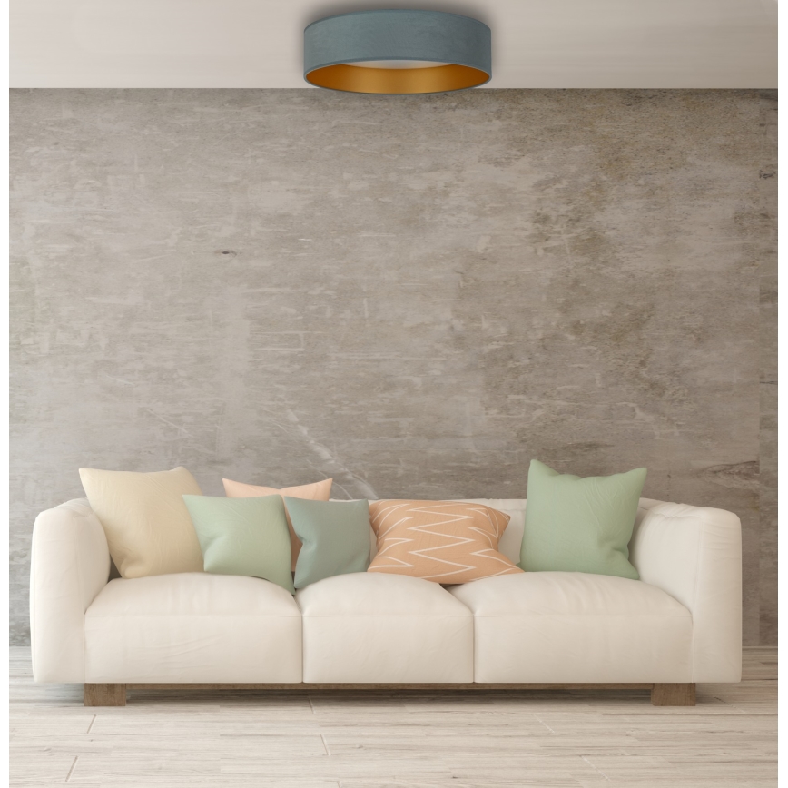 Brilagi - Светодиодный потолочный светильник с регулированием яркости VELVET SMART LED/36W/230V диаметр 55 см 2700-6500K Wi-Fi Tuya мятный/золотой + дистанционное управление