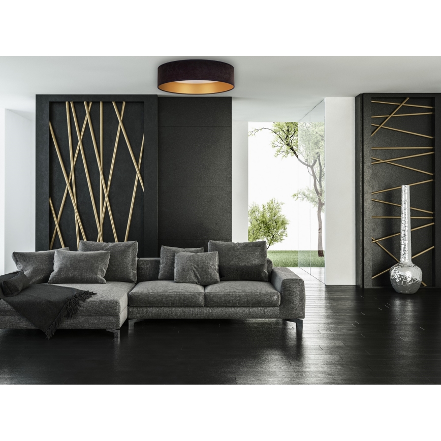 Brilagi - Светодиодный потолочный светильник с регулированием яркости VELVET SMART LED/36W/230V диаметр 55 см 2700-6500K Wi-Fi Tuya черный/золотой + дистанционное управление