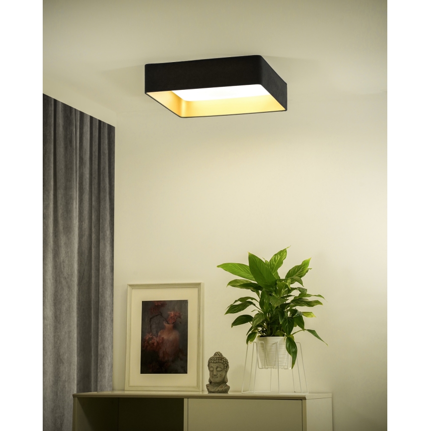 Brilagi - Светодиодный потолочный светильник с регулированием яркости VELVET SQUARE SMART LED/36W/230V 2700-6500K Wi-Fi Tuya + дистанционное управление серый