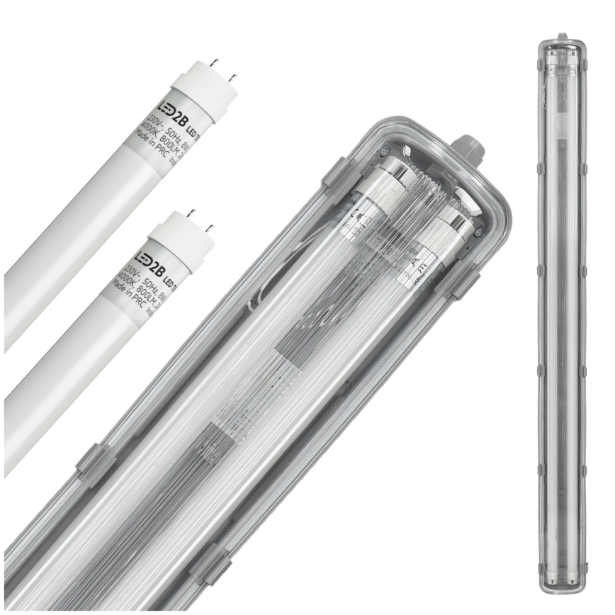 Brilagi - Светодиодный технический люминесцентный светильник OPTIMA T8 2xG13/18W/230V 4000K IP65 128 см