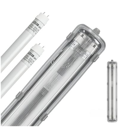 Brilagi - Светодиодный технический люминесцентный светильник OPTIMA T8 2xG13/9W/230V 4000K IP65 67,5 см
