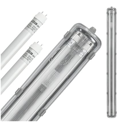 Brilagi - Светодиодный технический люминесцентный светильник OPTIMA T8 2xG13/18W/230V 6500K IP65 128 см