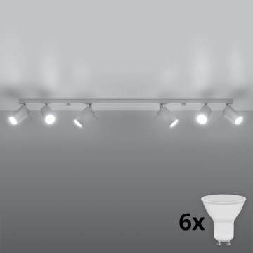Brilagi -  Светодиодный точечный светильник ASMUS 6xGU10/7W/230V белый