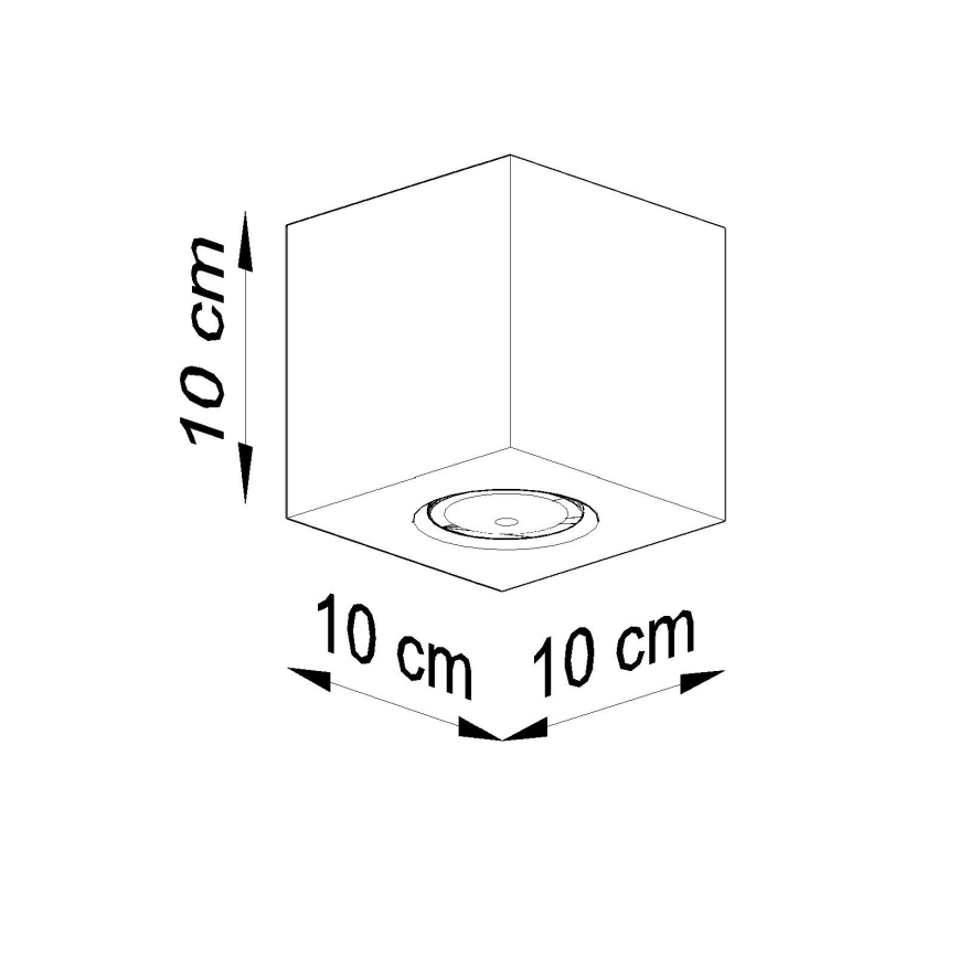 Brilagi -  Светодиодный точечный светильник MURO 1xGU10/7W/230V бетон