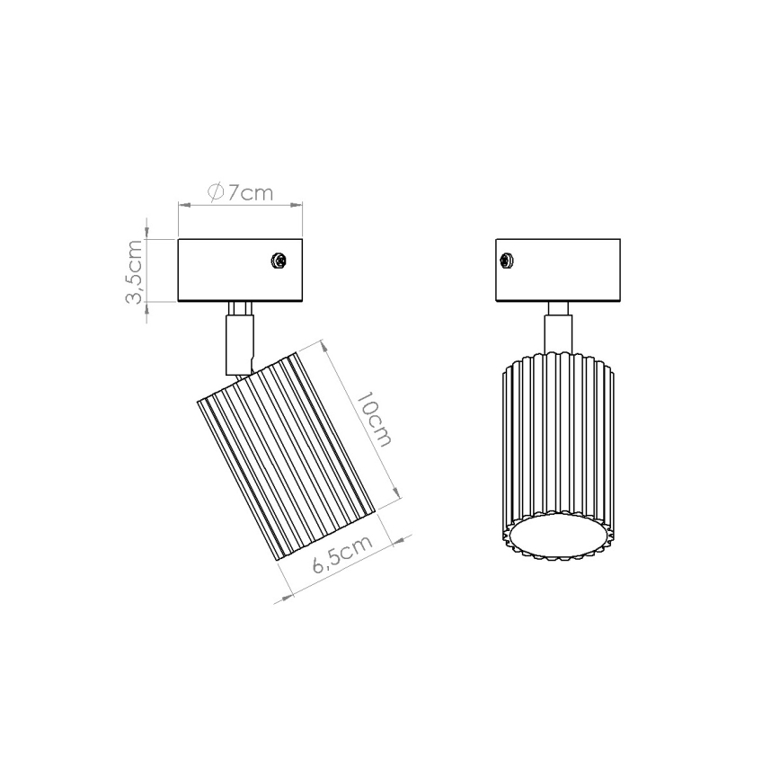 Brilagi - светодиодный точечный светильник CRESTO 1xGU10/10W/230V, бирюзовый