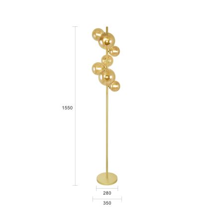Brilagi - Светодиодный торшер MILLA 7xG9/3W/230V золотистый