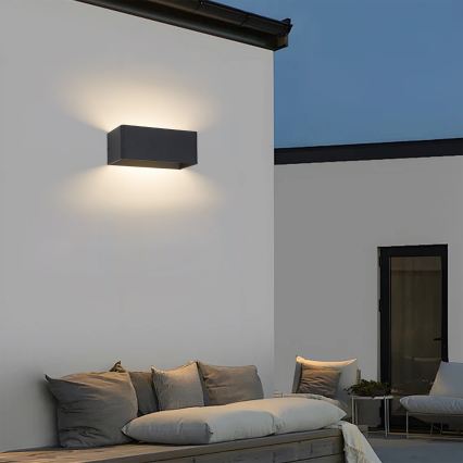Brilagi - светодиодный уличный настенный светильник DONNANI LED/7W/230V черный IP44