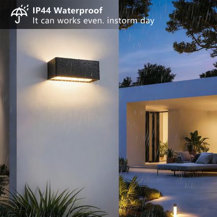 Brilagi - светодиодный уличный настенный светильник DONNANI LED/7W/230V черный IP44