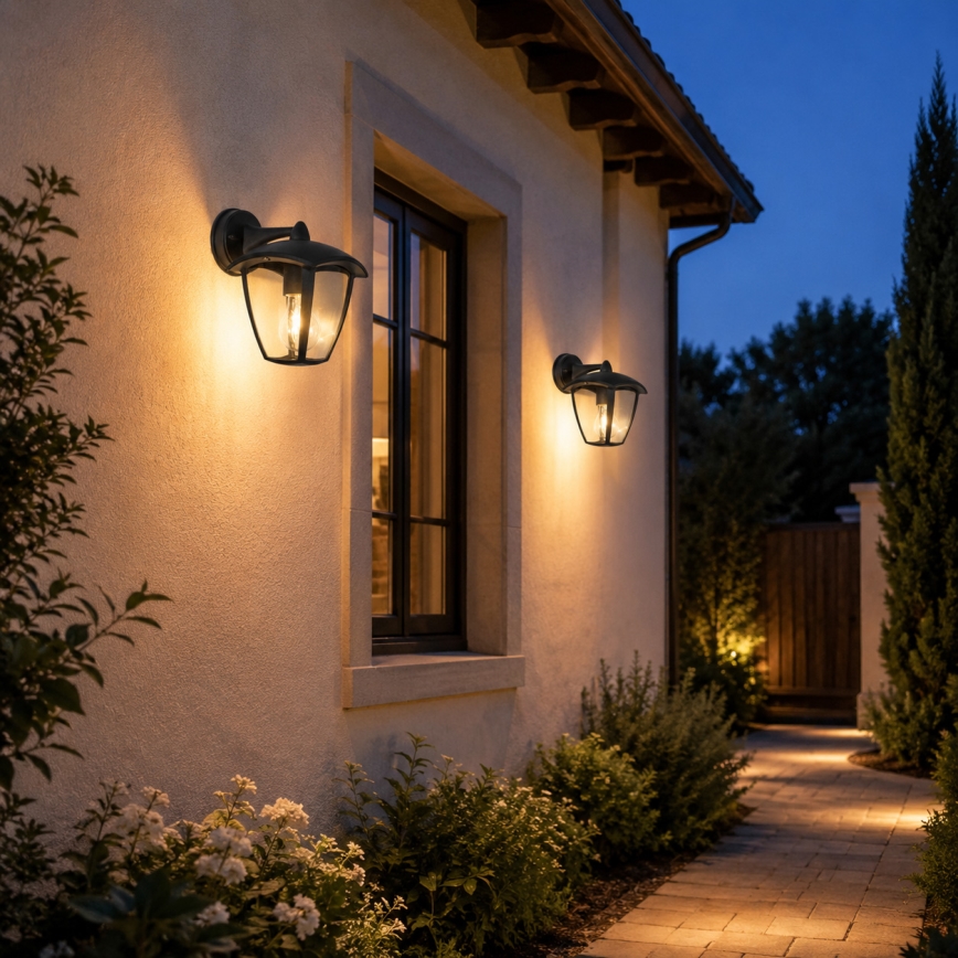 BRILAGI - Светодиодный уличный настенный светильник LUNA 1xE27/60W/230V IP44