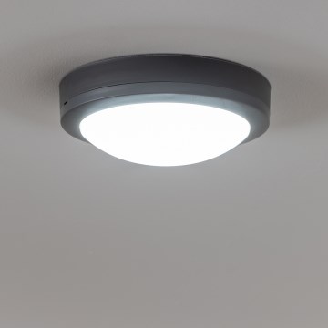 Brilagi - Светодиодный уличный потолочный светильник LED/13W/230V диаметр 17 см IP54 антрацит