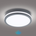 Brilagi - Светодиодный уличный светильник с датчиком BENE LED/24W/230V диаметр 26 см антрацит IP54