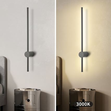 Brilagi - LED уличный настенный светильник AURA LED/12W/230V 3000K IP54 65 cm антрацит